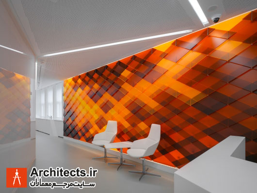 طراحی داخلی زیبای بانک RAIFEISEN 