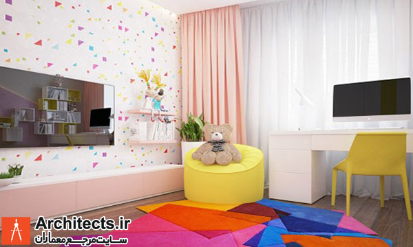 طراحی داخلی : 4 ایده طراحی اتاق کودک با ترکیب رنگ ها