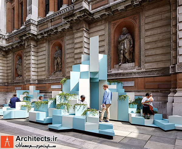 مبلمان خلاقانه : طراحی مبلمان شهری با سرامیک