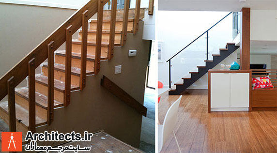 قبل و بعد دکوراسیون داخلی منزل و استفاده از هنر ترکیب رنگ ها