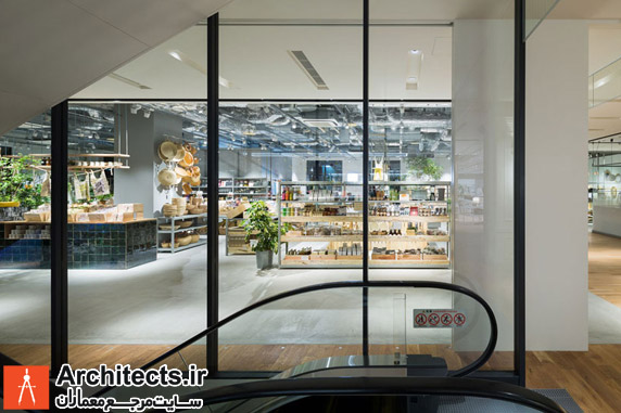 طراحی داخلی فروشگاه بزرگ چند منظوره ارگانیک در کیوتو