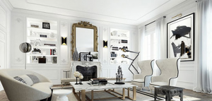 طراحی داخلی ۳ آپارتمان با رنگ سفید و با سبک های متفاوت
